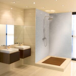 panneau mural douche alu brossé