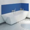 Changer la couleur de la salle de bains facilement et sans travaux, crédence bleue