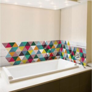 crédence baignoire triangles