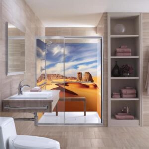 panneau mural douche desert