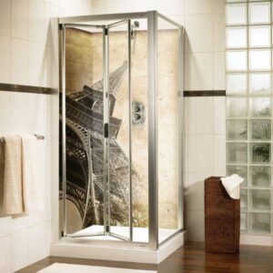 panneau mural douche paris vintage