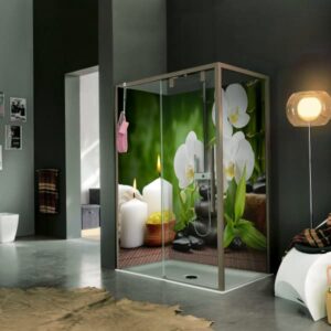 panneau mural douche spa naturel