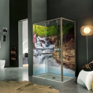 panneau mural douche cascade