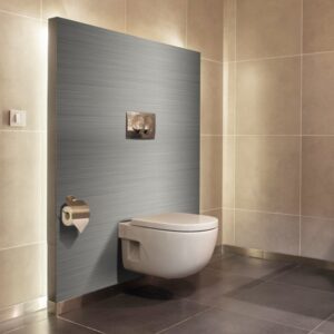 panneau mural salle de bains alu brossé