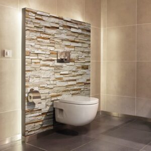 panneau mural salle de bains pierre moderne