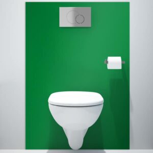 panneau mural salle de bains vert