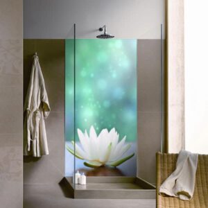 panneau mural douche pureté florale