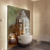 wc, décoration zen, crédence Bouddha, panneau impression numérique