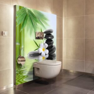 panneau mural salle de bains harmonie naturelle