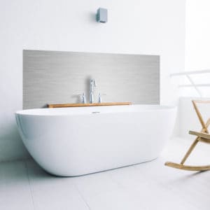 crédence-baignoire alu brossé