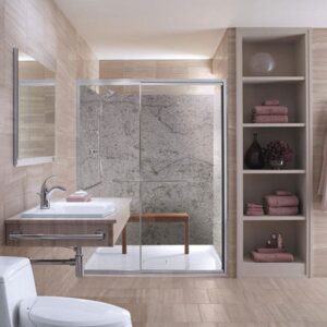 panneau mural douche béton ciré