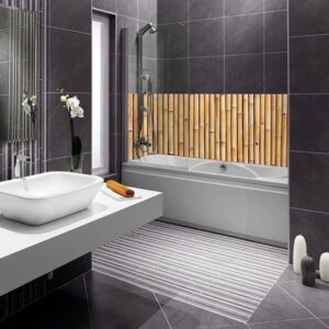 crédence baignoire effet canisse