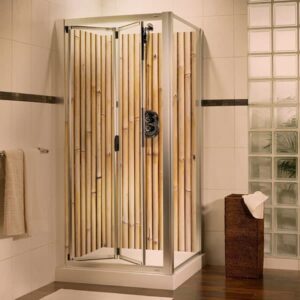 panneau mural douche effet canisse