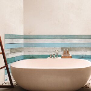 crédence baignoire cabane bord de mer