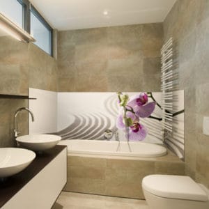 crédence baignoire phalaenopsis