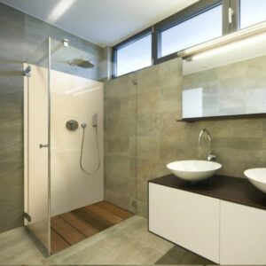 panneau mural douche ivoire