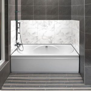 crédence baignoire marbre