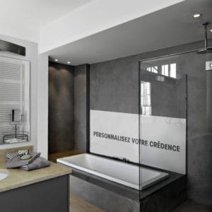 crédence baignoire personnalisée