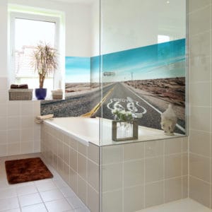 crédence baignoire route 66