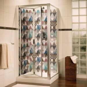 panneau mural douche marbre graphique