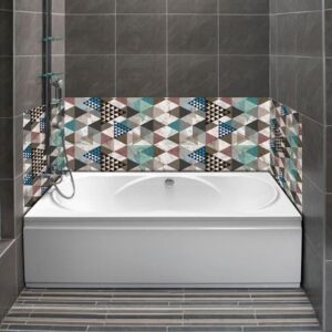 crédence baignoire marbre graphique