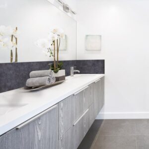 Panneau mural salle de bains ardoise