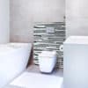 revêtement mural salle de bains, pose rapide, design line blanc