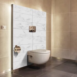 panneau mural salle de bains marbre