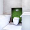 crédence wc, ambiance urban chic, design mandala vert