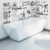 Habillage mur salle de bains, crédence étanche et design, ambiance urban chic, pêle mêle