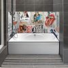 décoration mural salle de bains décor poster wall, sans joint, dimensions personnalisables