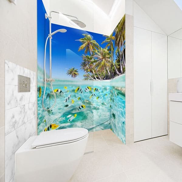 panneau mural douche bora bora