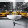panneaux sur-mesure sdb, étanchéité et embellissement, crédence taxis new-yorkais