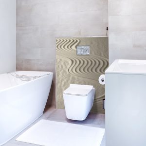 panneau mural salle de bains ambiance bien être