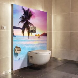 panneau mural salle de bains palm beach