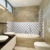 motifs seigaiha panneau salle de bains, dimensions personnalisables