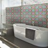 Crédence pour salle de bains type mosaïque orientale
