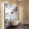 Crédence wc, douche et baignoire aluminium composite, aspect mat ou brillant, dimensions personnalisables