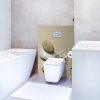 revêtement décoratif mur salle de bains étanche minérale, dimensions personnalisables