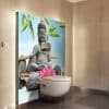 revêtement décoratif mur salle de bains, douche, baignoire, vasque et wc étanche zen, dimensions personnalisables