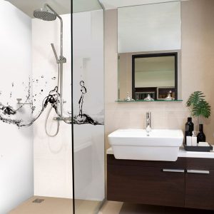 panneau mural douche ambiance aquatique