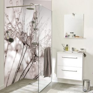 panneau mural douche brume minérale