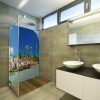 Crédence douche, entretien facile, habillage mural salle de bains, ambiance source