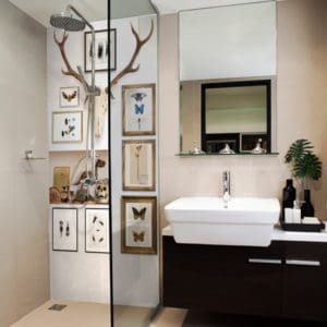 panneau mural douche curiosity