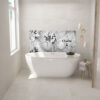 Crédence salle de bains décor Printanier baignoire, panneau en aluminium composite