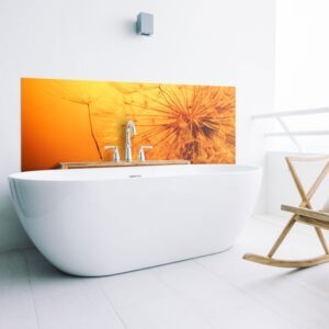 Crédence baignoire orange bloom